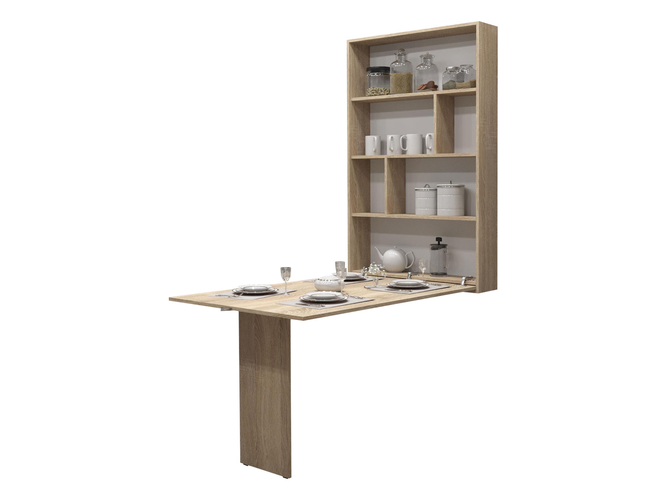 WANDKLAPPTISCH Abi - Sonoma Eiche, Holzwerkstoff (85/203/19cm) - MIRJAN24