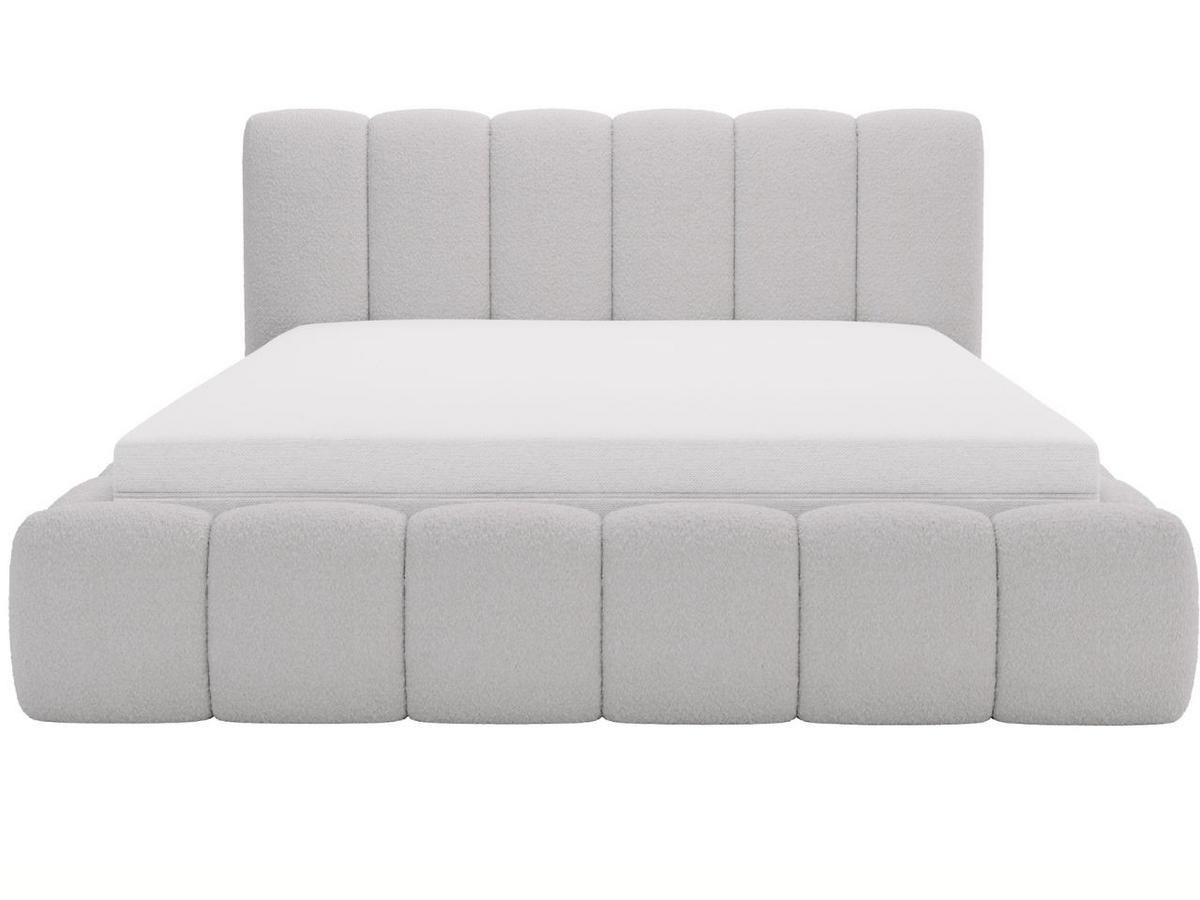 POLSTERBETT Cloud 200x200 Bouclé-Stoff Hellgrau - Hellgrau, Textil (200/200cm) - Graingold