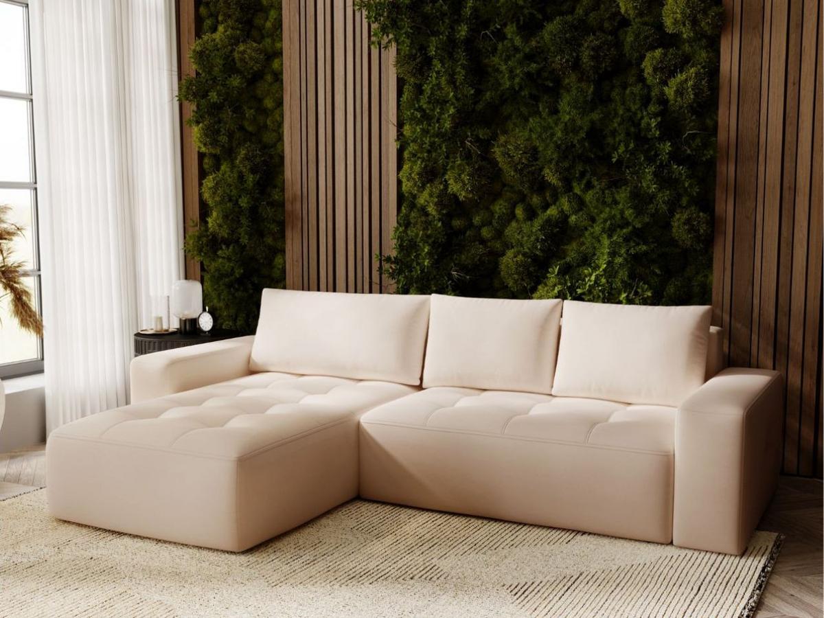 ECKSOFA Portland Beige Links - Beige, Holz/Kunststoff (165/250cm) - Graingold