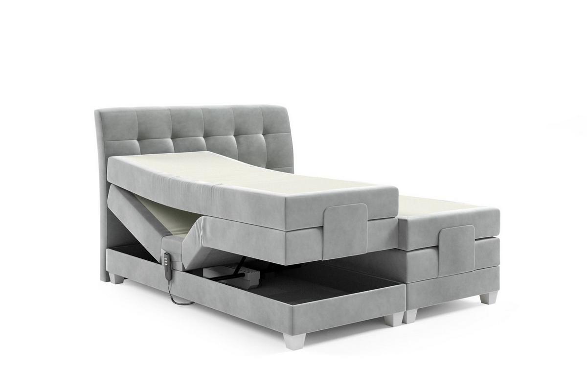 BOXSPRINGBETT Elektrisch Franco - Gelb, Holzwerkstoff/Textil (160/200cm) - Fun Möbel