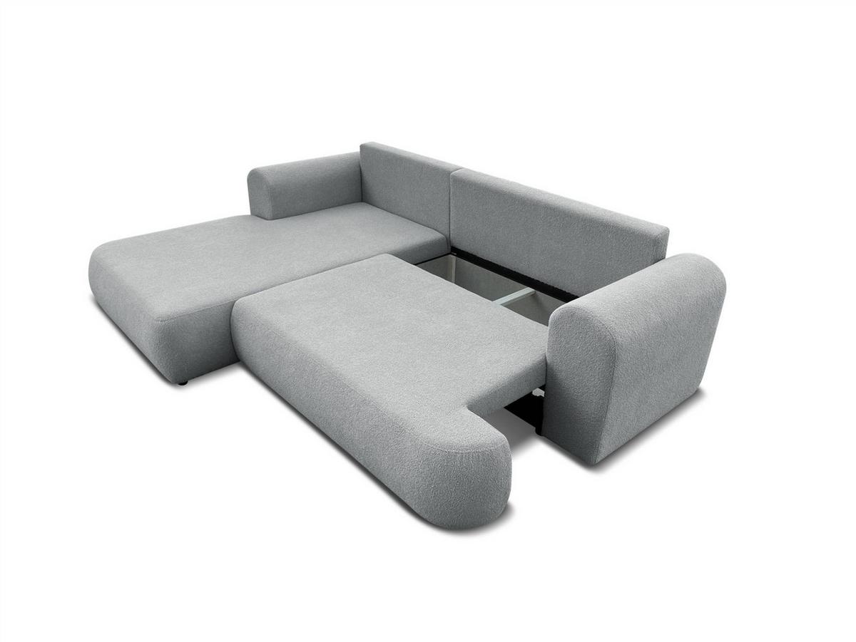 ECKSOFA Anike In Now Or Never - Schwarz, Holzwerkstoff/Textil (260/173cm) - Fun Möbel