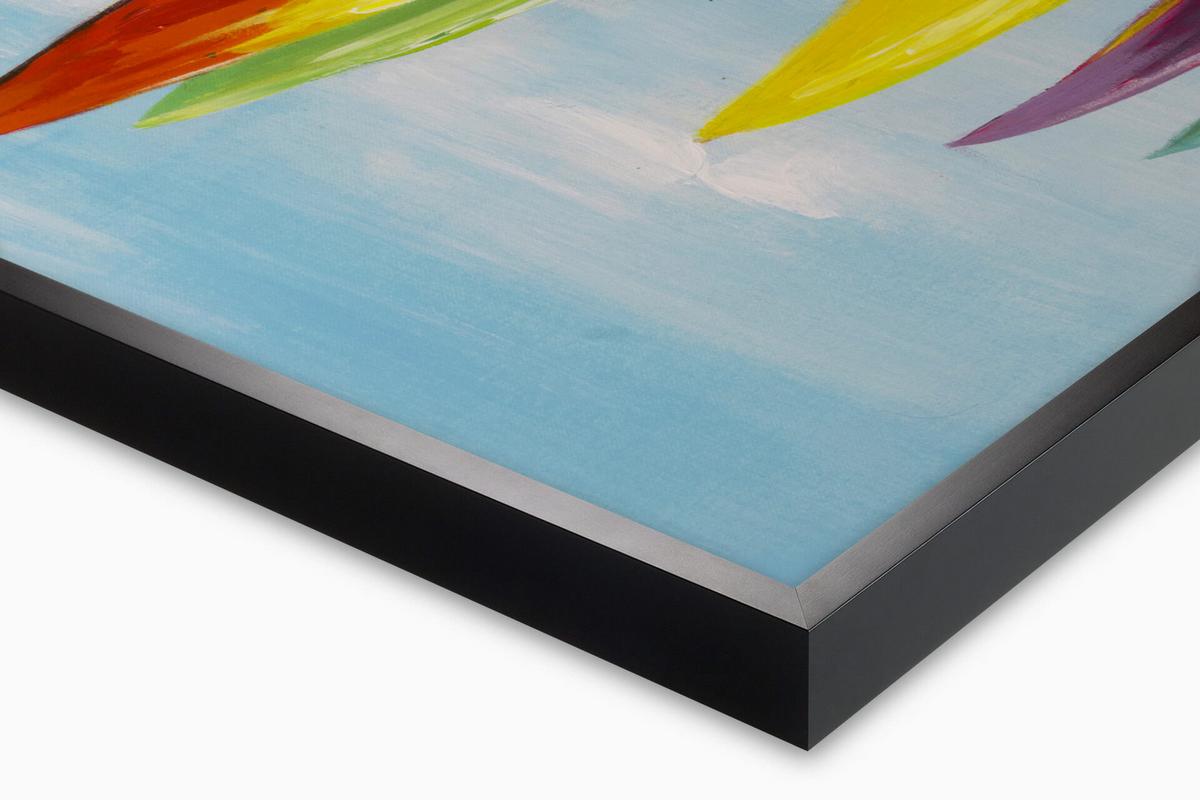 ÖLGEMÄLDE 120/60 cm - Blau/Multicolor, Holz/Textil (120/60cm) - KUNSTLOFT