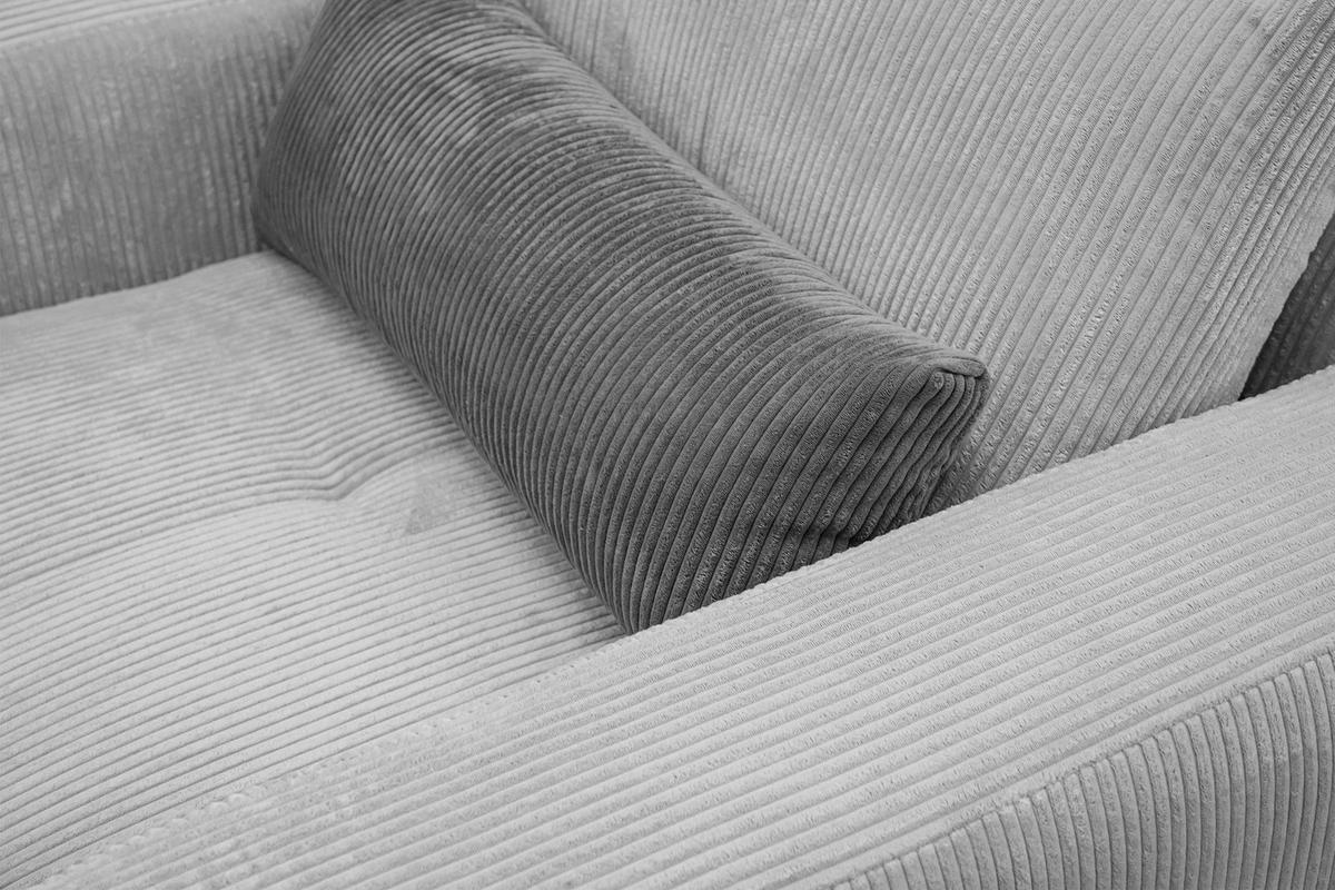 SESSEL OLI in Cordstoff hellgrau - Hellgrau, Holz/Textil (130/91/108cm) - Wozimo