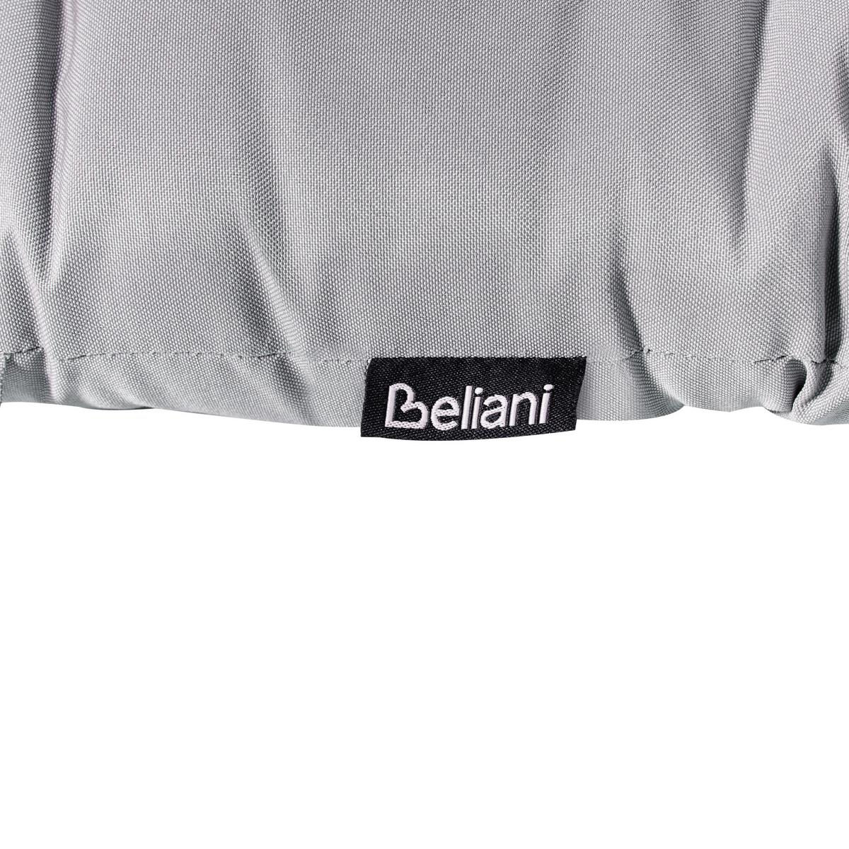 LIEGENAUFLAGE Hellgrau 56/192 cm Cesana Premium - Hellgrau, Textil (192/5/56cm) - Beliani
