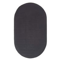 TEPPICH geflochten oval 90/150 cm - Schwarz, Textil (90/150cm) - Homescapes