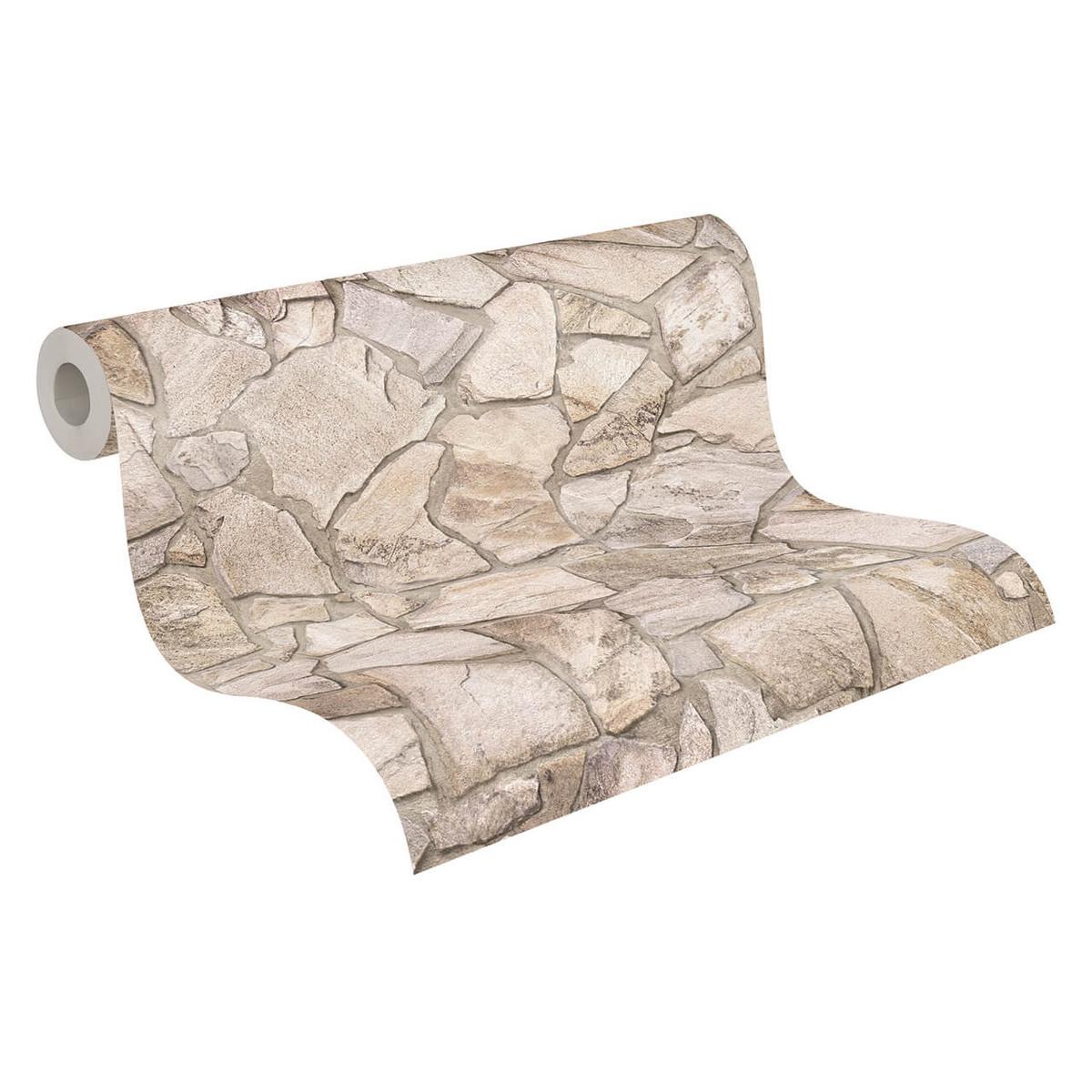 VLIESTAPETE Beige 53/1005 cm - Braun, Textil (53/1cm) - KUNSTLOFT