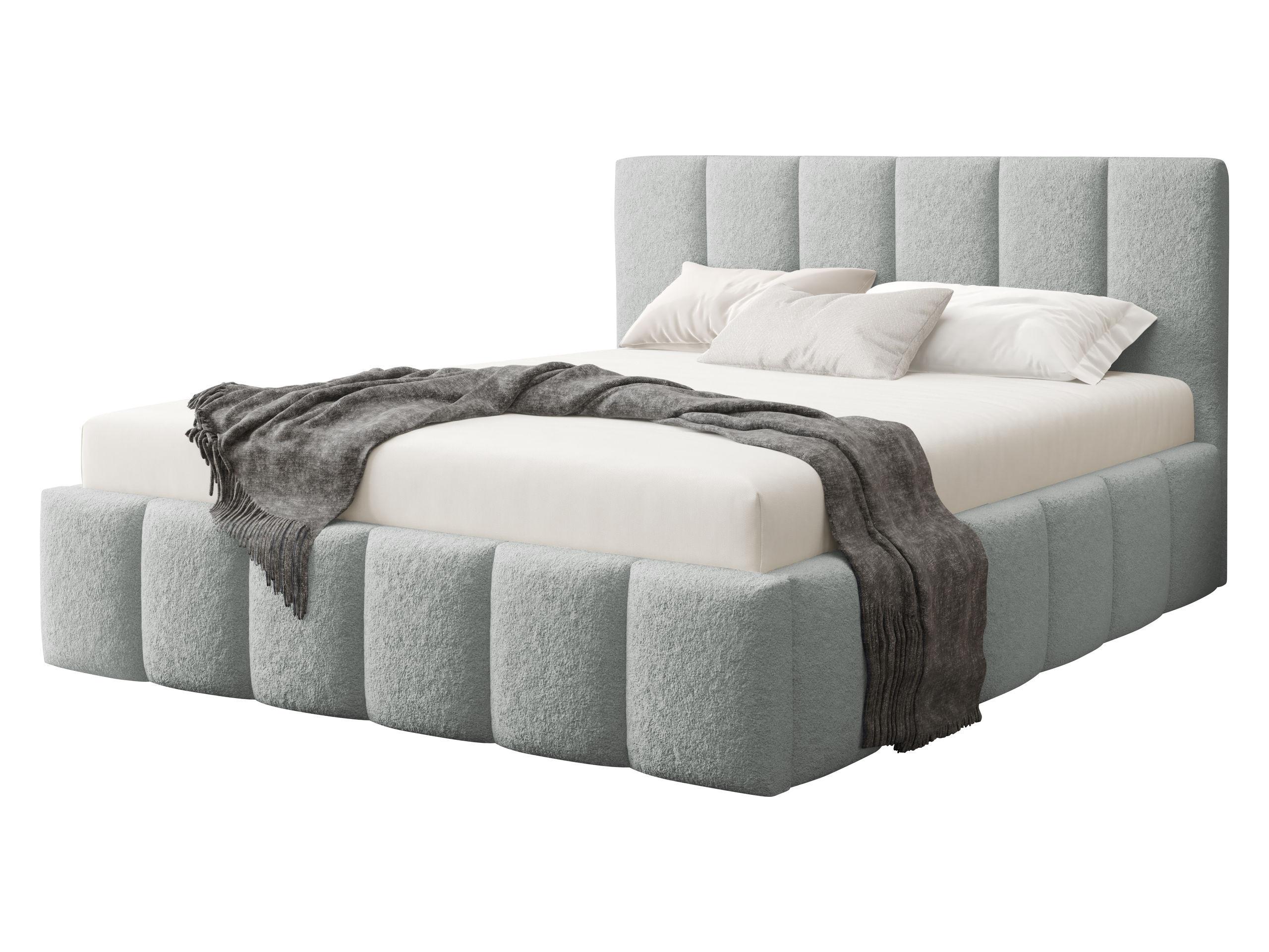 POLSTERBETT Lunaro - Hellgrau, Holz/Textil (160/200cm) - MIRJAN24