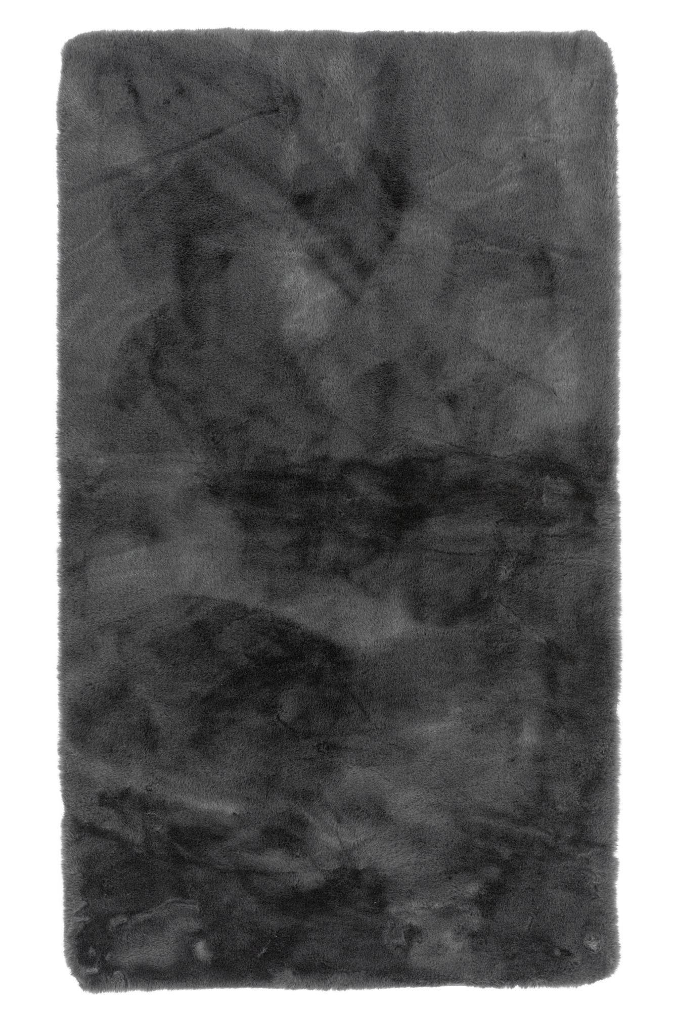 KUNSTFELLTEPPICH Sara 60x90 cm - Anthrazit, Textil (60/90cm) - Gino Falcone