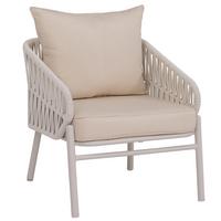 GARTENSTUHL Cremeweiß - Weiß, Metall (64/67/70cm) - MCW
