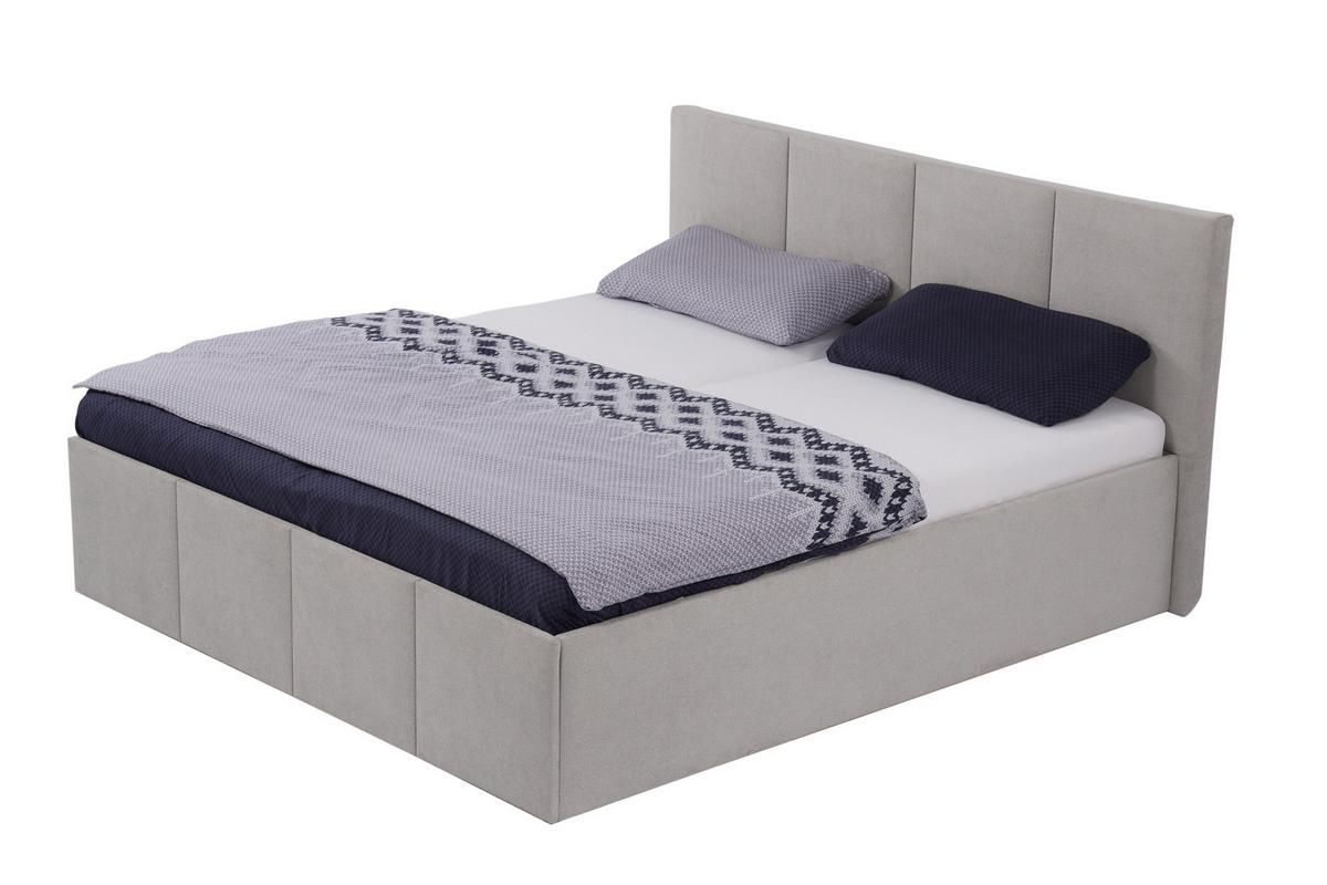 POLSTERBETT Dalas Grau 160 x 200 x 40 cm Bettkasten Mit hochwertiger Matratze H3 (bis 120 kg) und Lattenrost - Grau, Holz (160/200cm) - Halmon Schlafkomfort Betten 