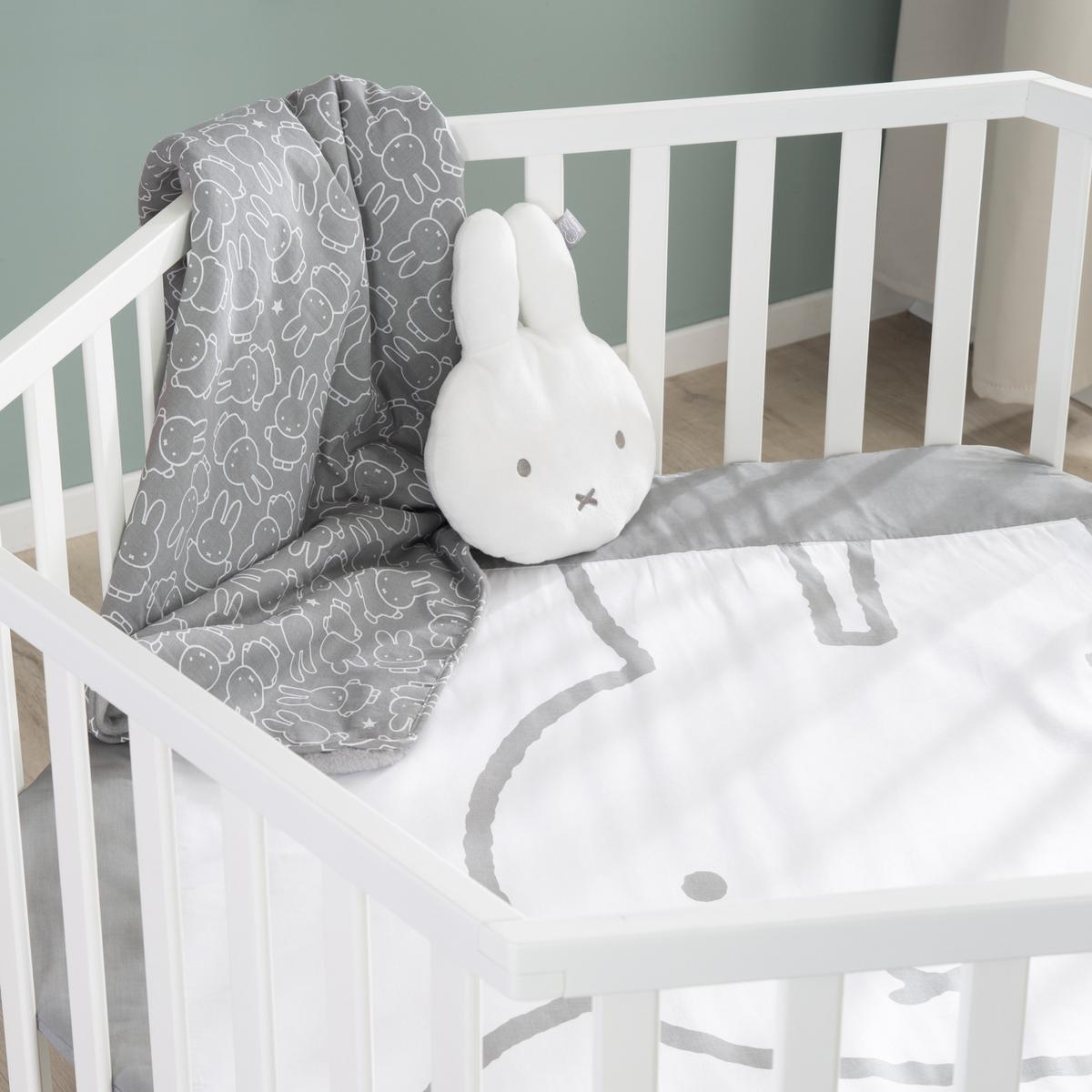 LAUFGITTER 6-eckig Miffy - Weiß, Holzwerkstoff (118.5/72.5/103.5cm) - Roba