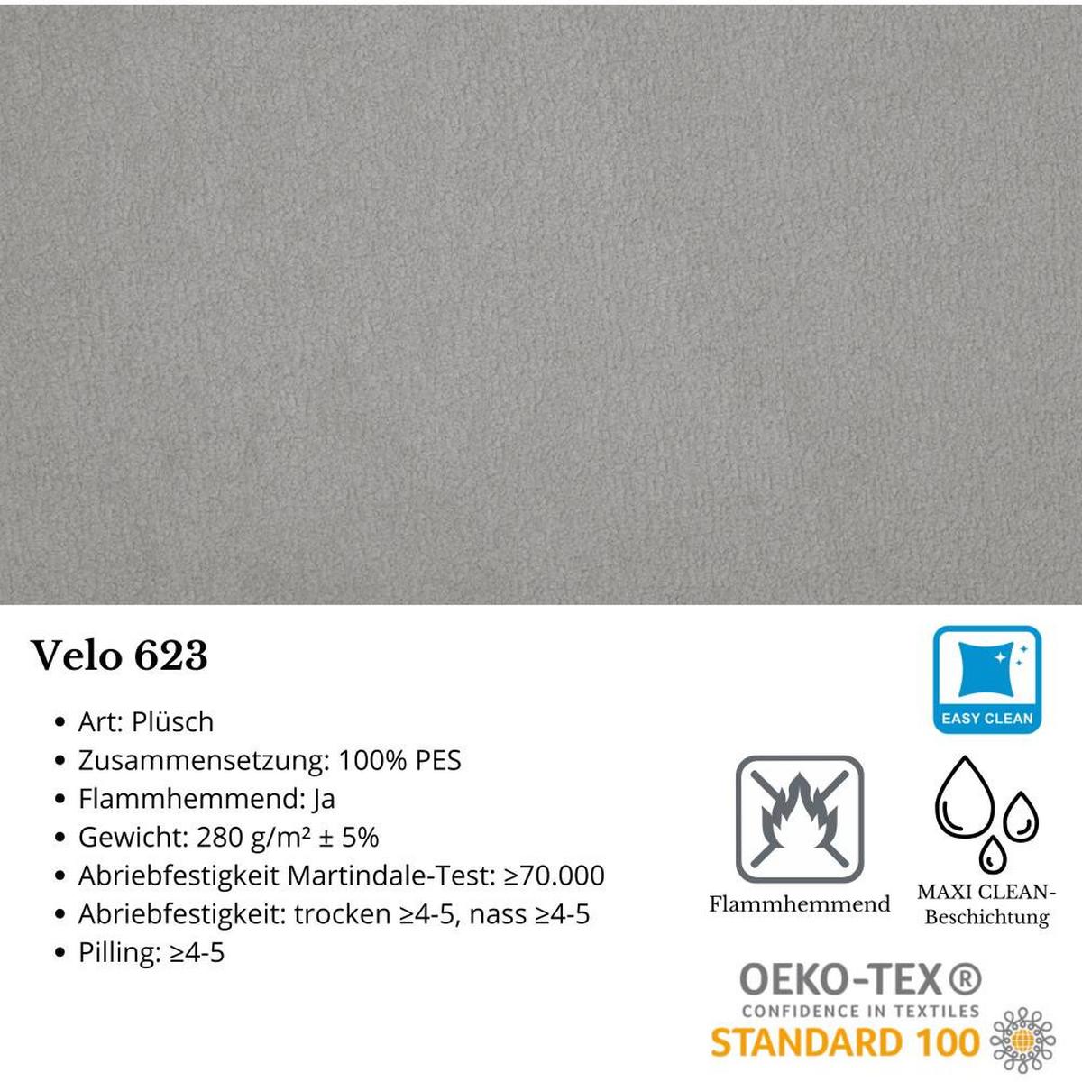 2-SITZER SOFA Pedro ohne Schlaffunktion beige - Beige/Schwarz, Textil (185/75/88cm) - Beautysofa