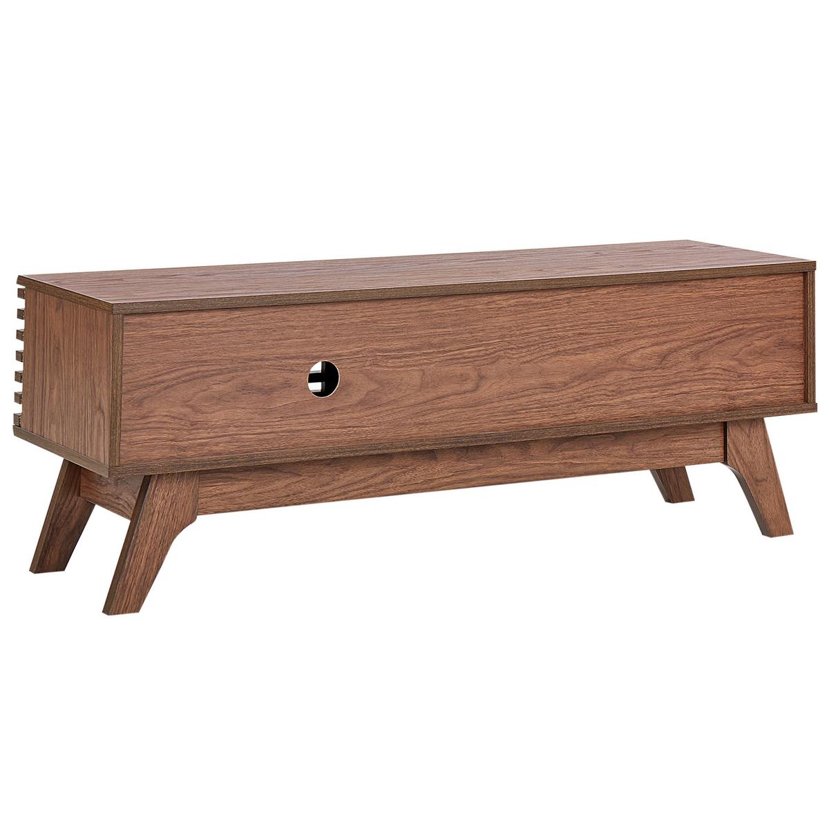 TV-MÖBEL Dunkelbraun Toledo - Dunkelbraun, Holzwerkstoff (117/44/35cm) - Beliani