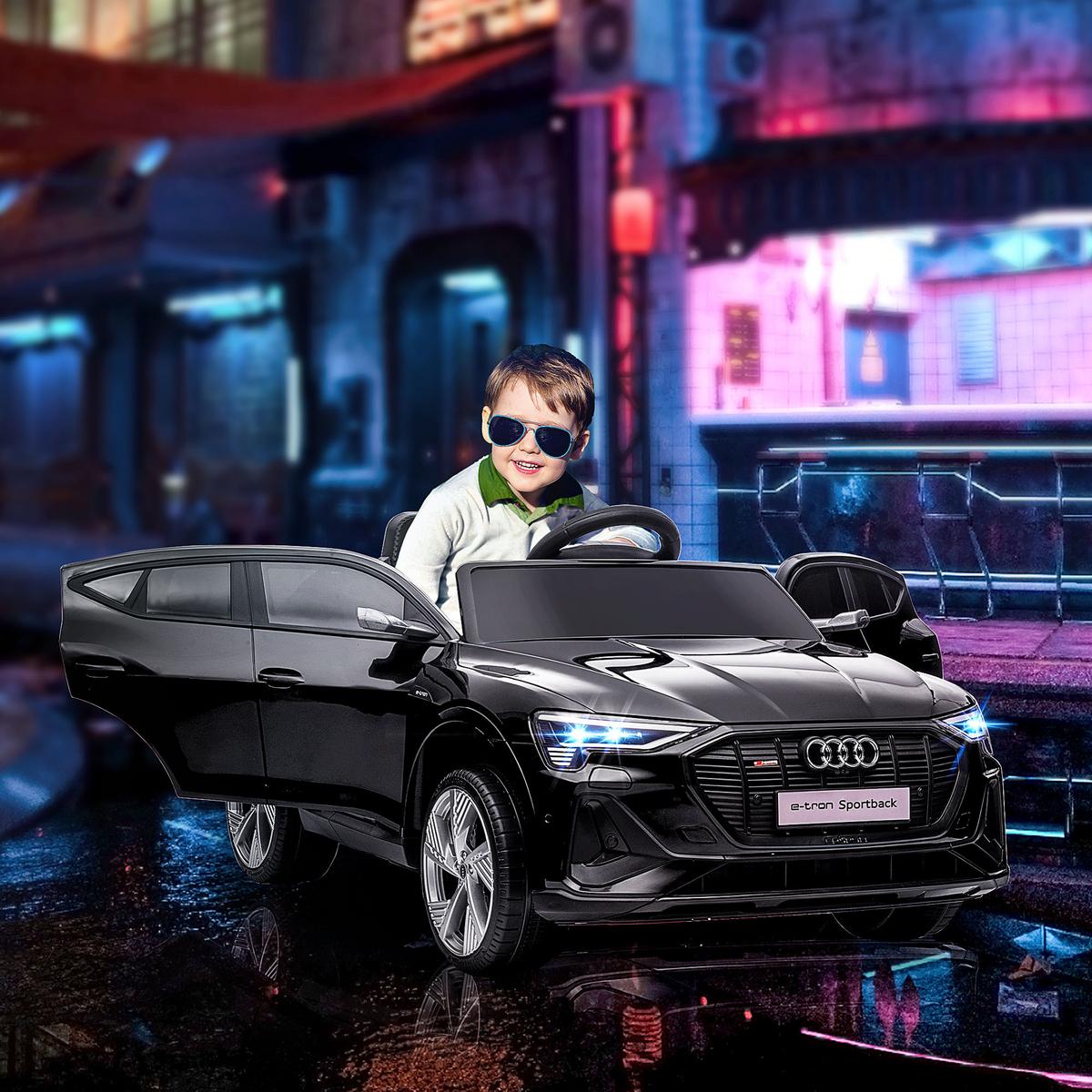 KINDERFAHRZEUG Elektroauto Elektro Kinderauto für kinder ab 3 Jahre Schwarz - Schwarz, Metall (108/60/47cm) - HOMCOM