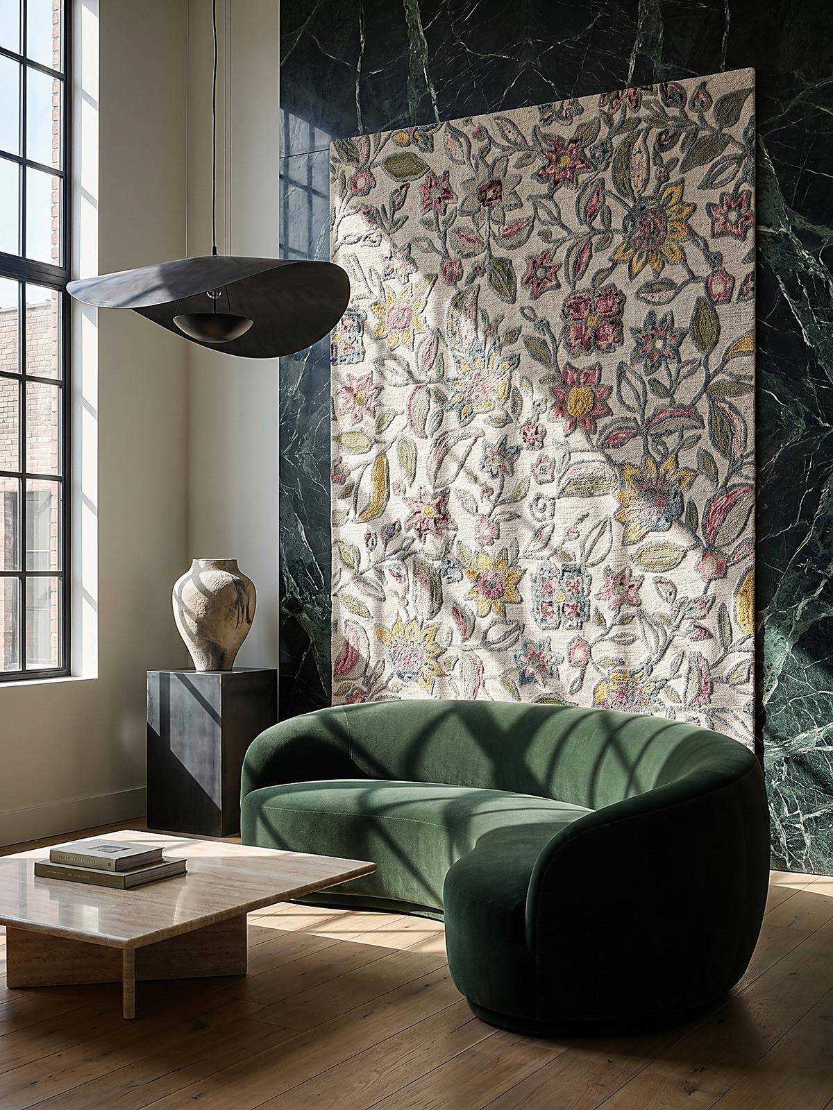 WOLLTEPPICH SOAR, floral, Bunt, 120 x 170 cm - Multicolor, Textil (170/120cm) - KADIMA DESIGN