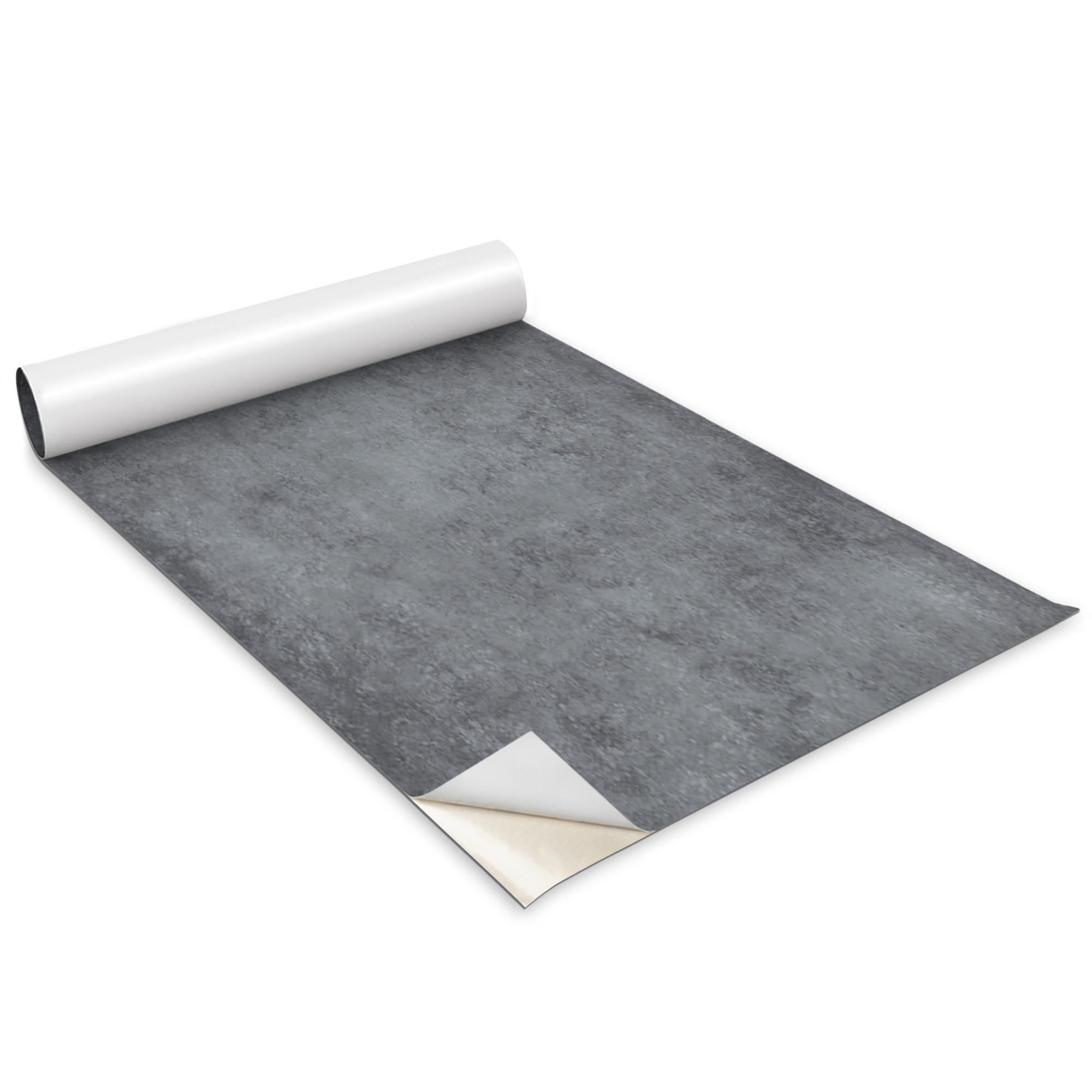 MÖBLAUFKLEBER 100x50 cm grau - Hellgrau, Kunststoff (50/0.1/100cm) - Wallfluent