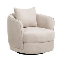 DREHSESSEL Beige Andalen - Beige, Textil (85/74/79cm) - Beliani