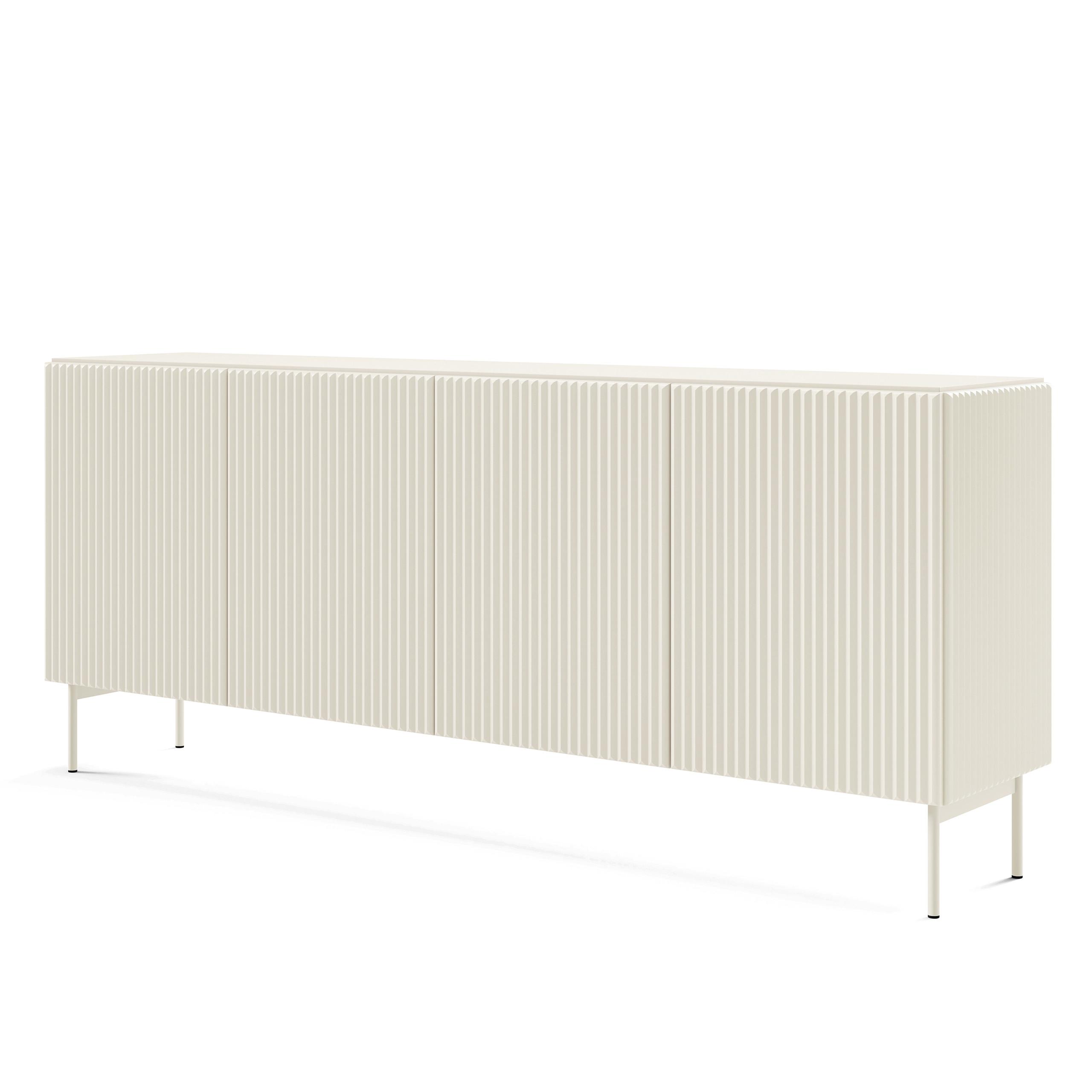 SIDEBOARD TRATTO 195,2/81,2/39,8cm 4 Türen Kaschmir - Kaschmir, Holzwerkstoff (195.2/81.2/39.8cm) - MASSENO