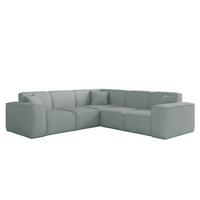 SOFA Celes Premium Stoff Scala - Pastellblau, Holzwerkstoff/Textil (246/246cm) - Fun Möbel