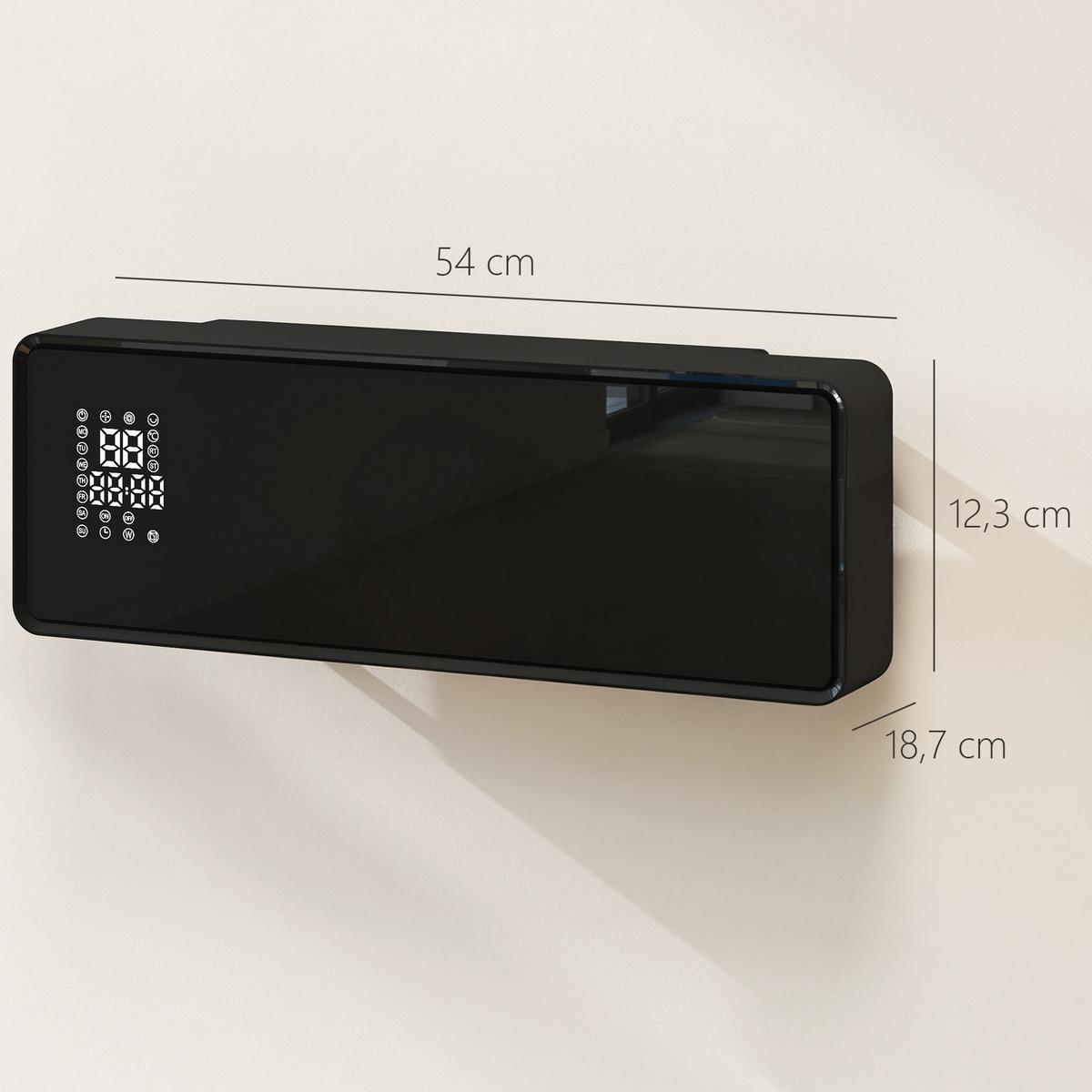 WANDHEIZGERÄT ABS PA Weiß - Weiß, Kunststoff (18.7/12.3/54cm) - HOMCOM