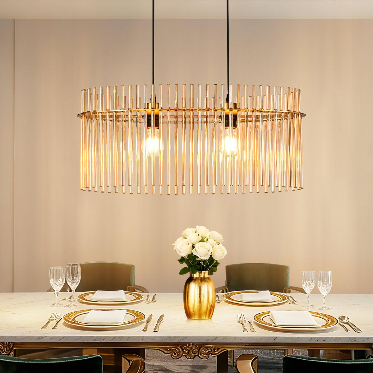 PENDELLEUCHTE Ivy 25/60/150 cm - Goldfarben, Glas (25/60/150cm) - ZMH