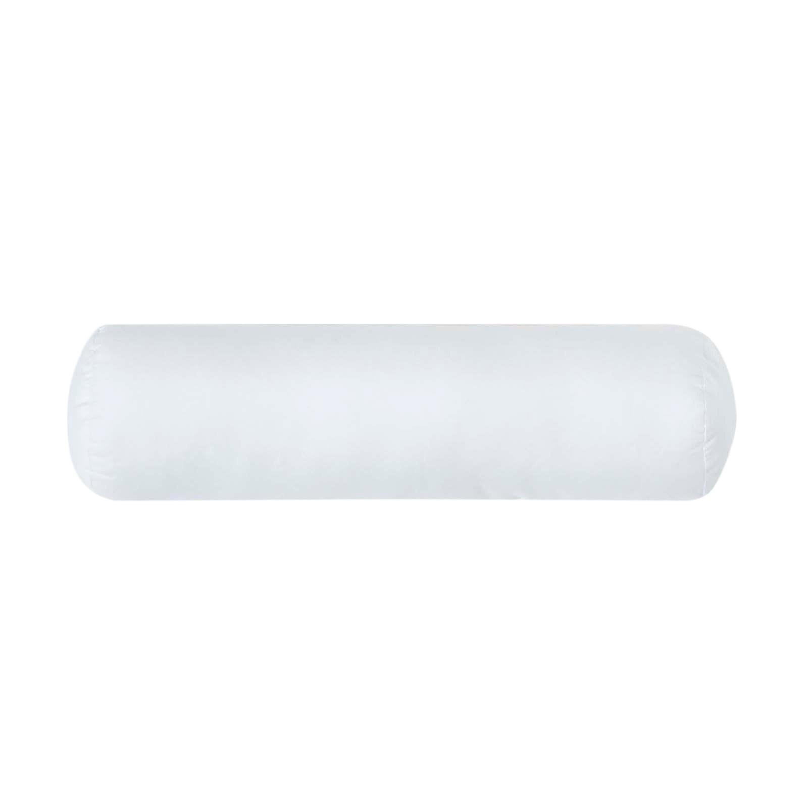 NACKENROLLE Füllkissen – Mikrofaser, 30/9 cm - Weiß, Textil (9/30cm) - Homescapes