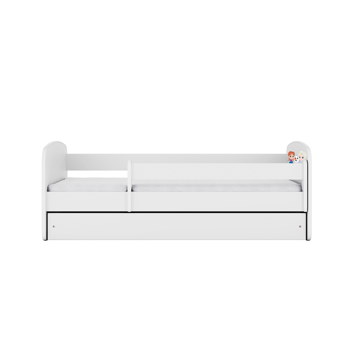 KINDERBETT mit Schublade Winterschwestern und Matratze 160/80 - Weiß, Holzwerkstoff (80/160cm) - RAUMHIRSCH FURNITURE