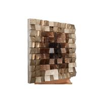 WANDBILD Braun 76/76 cm - Braun, Holz/Kunststoff (8.05/76cm) - KUNSTLOFT