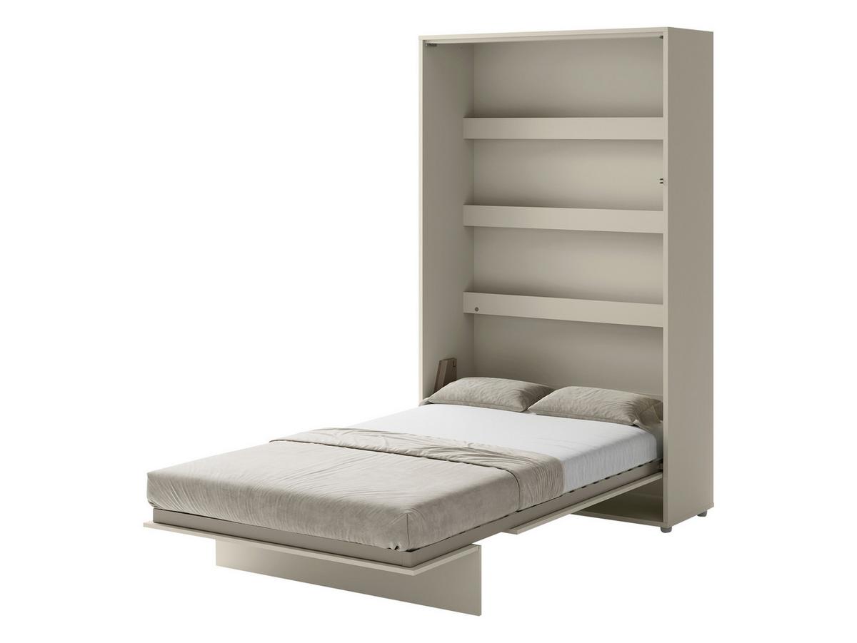 SCHRANKBETT Bed-Concept BC-02 120x200 mit zwei LED-Lampe - Kaschmir/Grau, Holz/Holzwerkstoff (120/200cm) - MIRJAN24