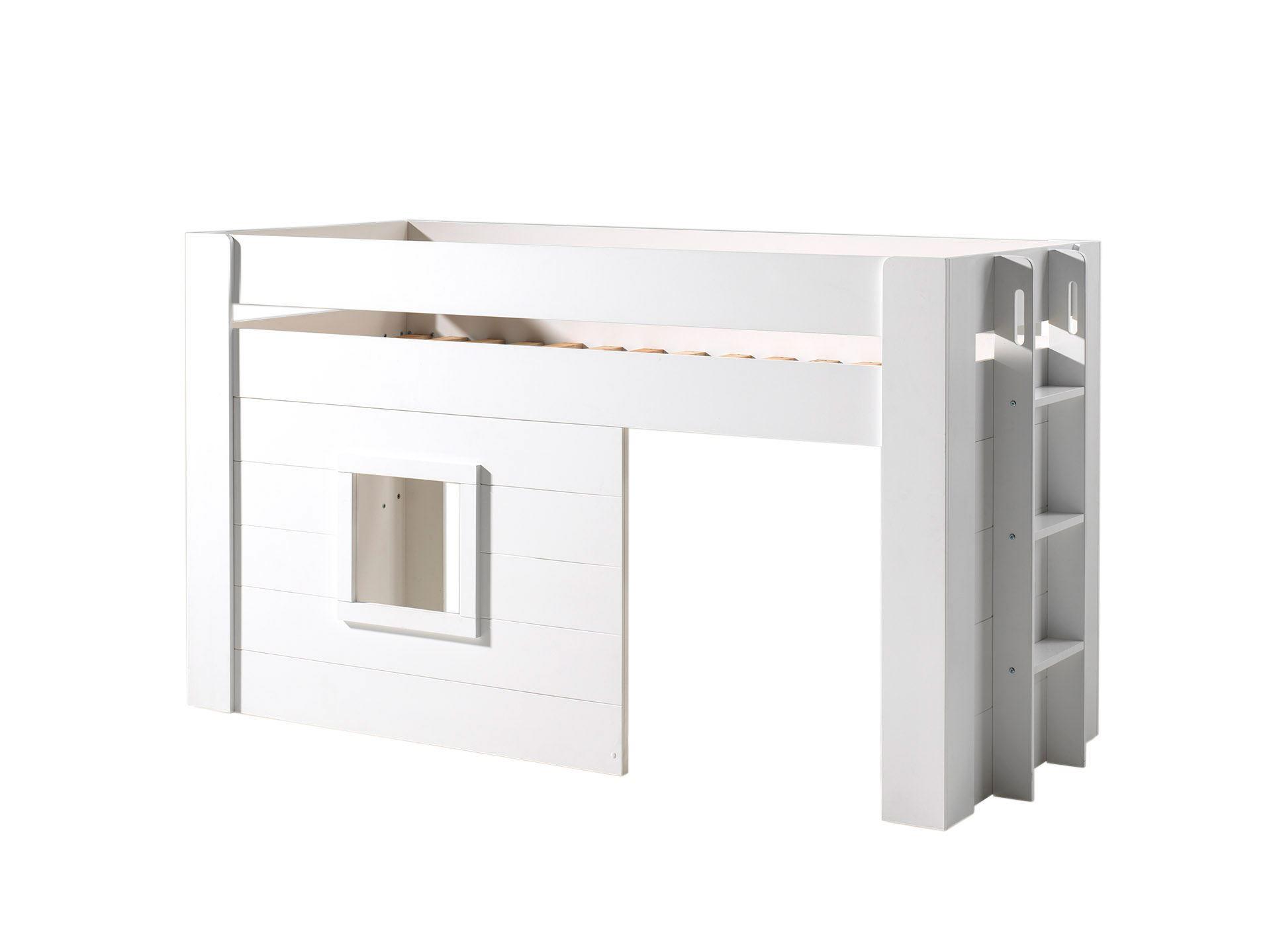 HOCHBETT Karola 215x120x96 aus MDF in Weiß - Weiß, Holzwerkstoff (90/200cm) - 58aufmkessel