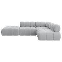 ECKSOFA modulares Sofa Favio-L1 - 285x190x70 cm Grau Cord - Grau, Holzwerkstoff/Textil (285/190cm) - ALTDECOR