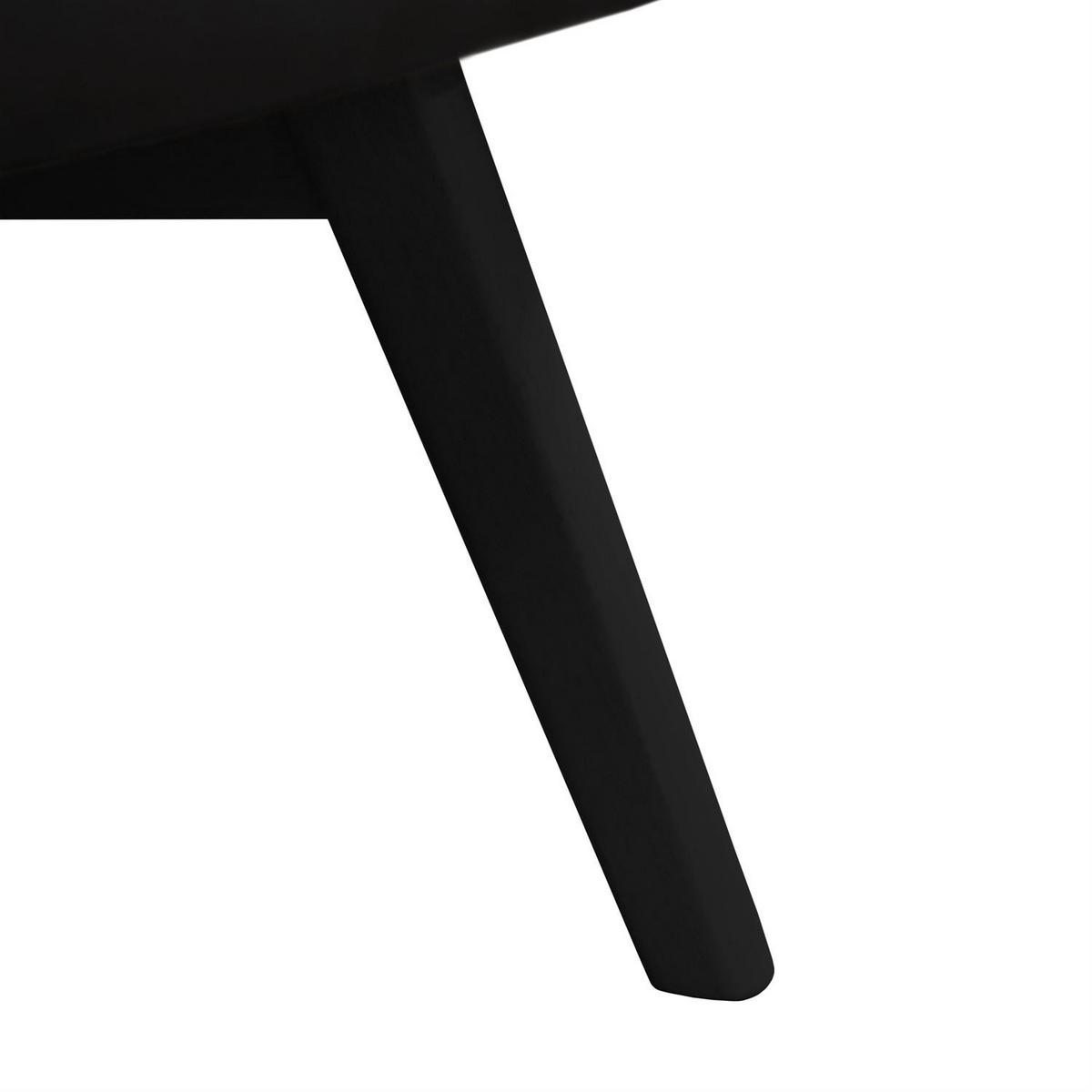 SESSEL SAND mit schwarzen Beinen - Schwarz, Textil (80/105/86cm) - Lookway