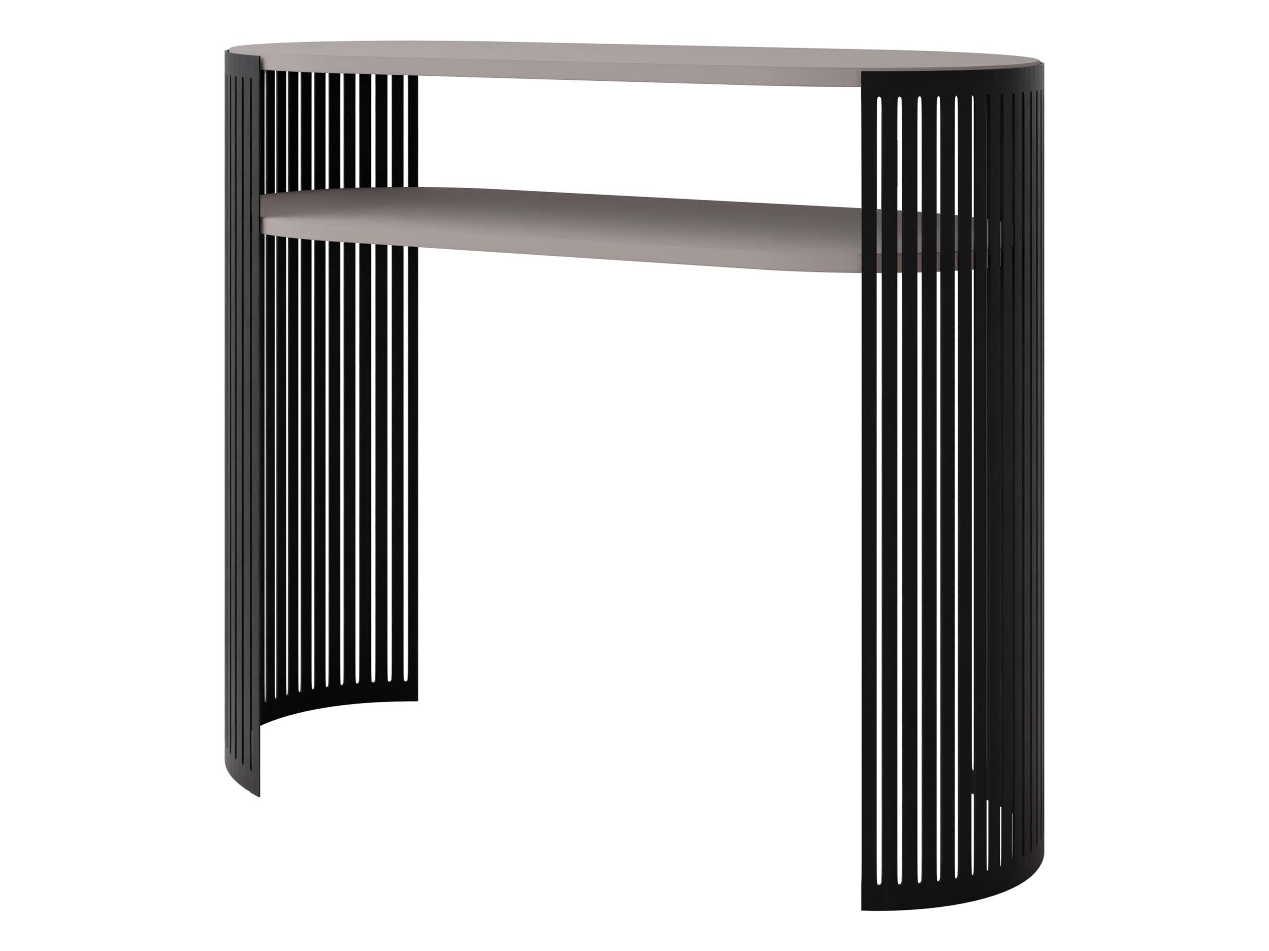 KONSOLENTISCH Fikoli - Kaschmir/Schwarz, Holzwerkstoff/Metall (30/100/86cm) - MIRJAN24
