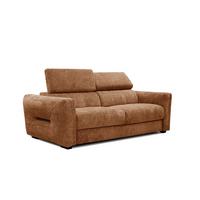 SOFA CALVERA 3-Sitzer, dunkelorange - Dunkelorange, Holzwerkstoff/Textil (204/79/106cm) - Wozimo