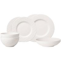 EINSTEIGER-SET Manufacture Rock Blanc weiß 8-tlg. - Weiß, Keramik (2/2/2cm) - Villeroy & Boch