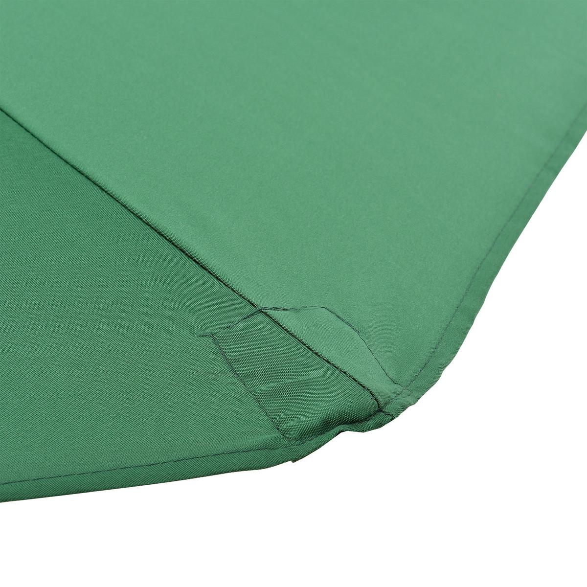 HALB-SONNENSCHIRM Eger - Grün, Textil/Metall (300/150cm) - casa.pro