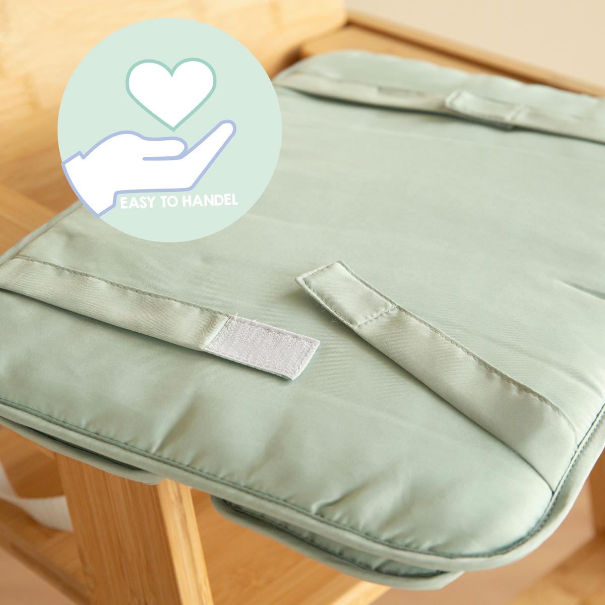 HOCHSTUHL-SITZVERKLEINERER 2-teilig roba Style Frosty green - Grün, Textil (42/1.5/28cm) - Roba
