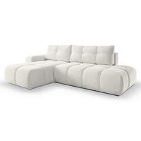 ECKSOFA L Form Hosio Beige 286/177/88 cm Links mit Schlaffunktion - Hellbraun/Schwarz, Kunststoff/Textil (177/286cm) - AX Living