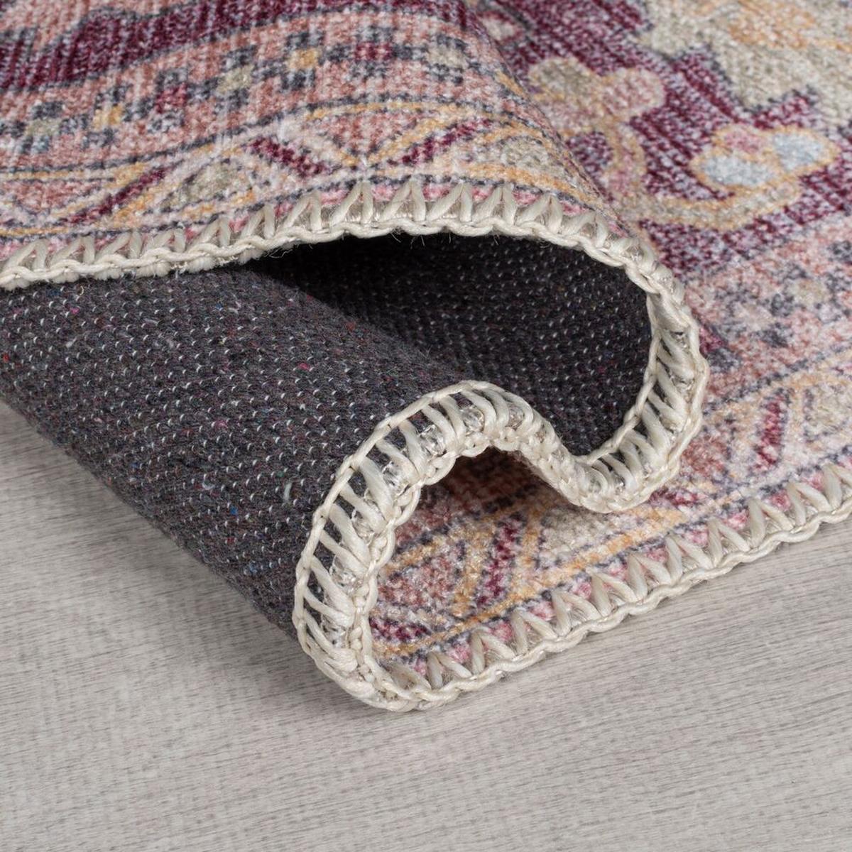 TEPPICH Waschbar HALD, klassisch im Vintage-Stil, Rosa, 80 x 150 cm - Rosa, Textil (150/80cm) - KADIMA DESIGN