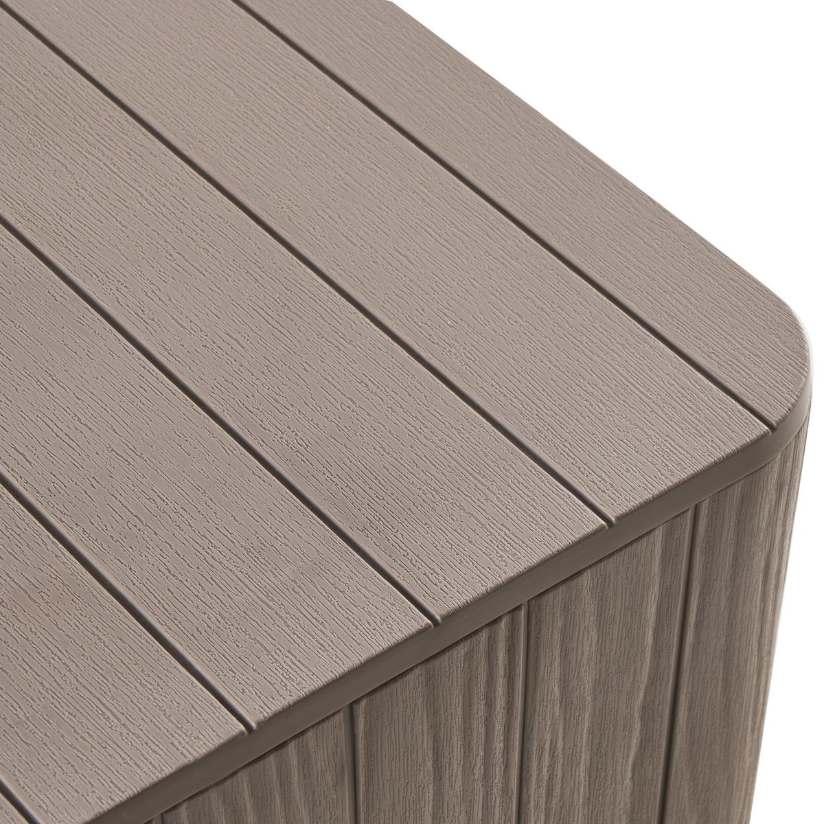 AUFBEWAHRUNGSBOX 40/40 cm Taupe - Taupe, Kunststoff (40/42/40cm) - Beliani