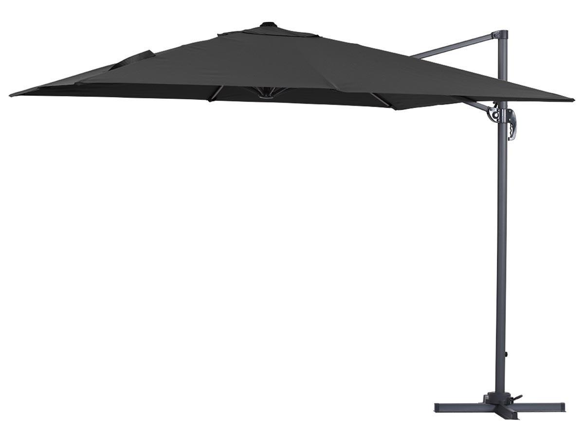 SONNENSCHIRM sun 3 Schwarz - Schwarz, Metall (300/300cm) - Habitat Garten