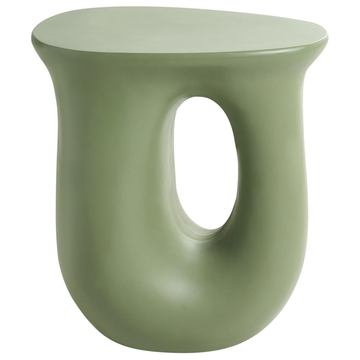 BEISTELLTISCH 42/28 cm Hellgrün Idro - Hellgrün, Keramik (42/28/46cm) - Beliani