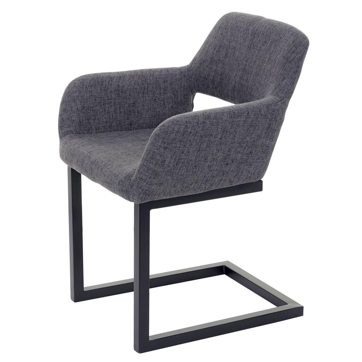 ESSZIMMERSTUHL Anthrazit 6er-Set - Anthrazit/Grau, Textil (58/80/55cm) - MCW