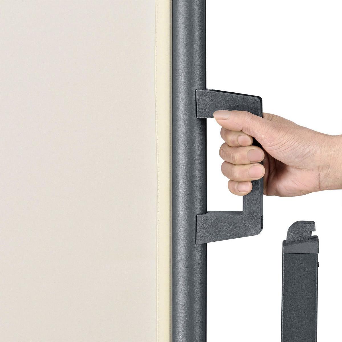 SEITENMARKISE Dubai beige 300x180 cm - Beige, Kunststoff (300/180/300cm) - Juskys
