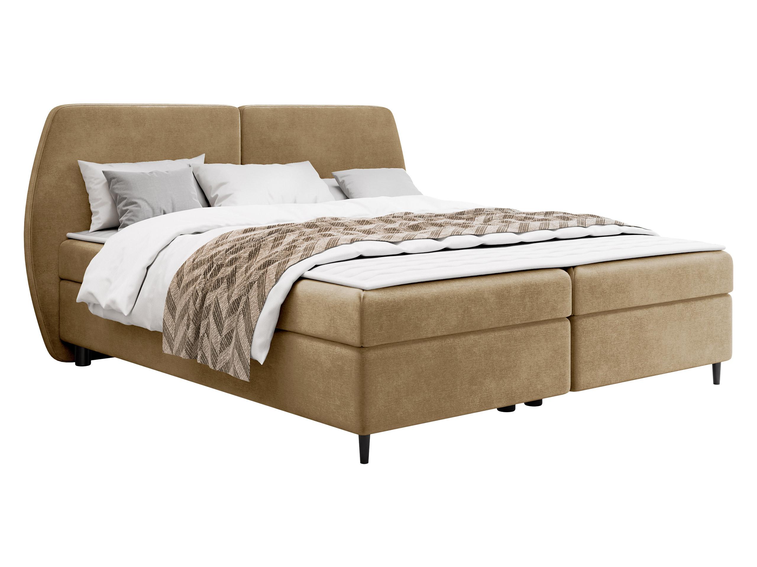 BOXBETT Madryt - H3 - Schwarz/Braun, Holz/Holzwerkstoff (160/200cm) - MIRJAN24