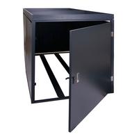 2ER-FAHRRADGARAGE PFLANZKASTEN L56B Anthrazit - Anthrazit, Metall (113/125/208cm) - MCW