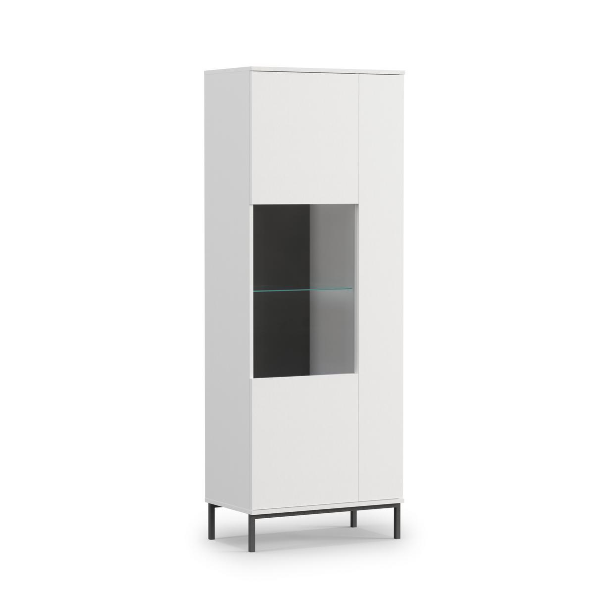 WOHNWAND Queba 1 Weiß 240/190/60 cm Funktional Modern - Weiß, Holzwerkstoff/Kunststoff (240/190/60cm) - AX Living
