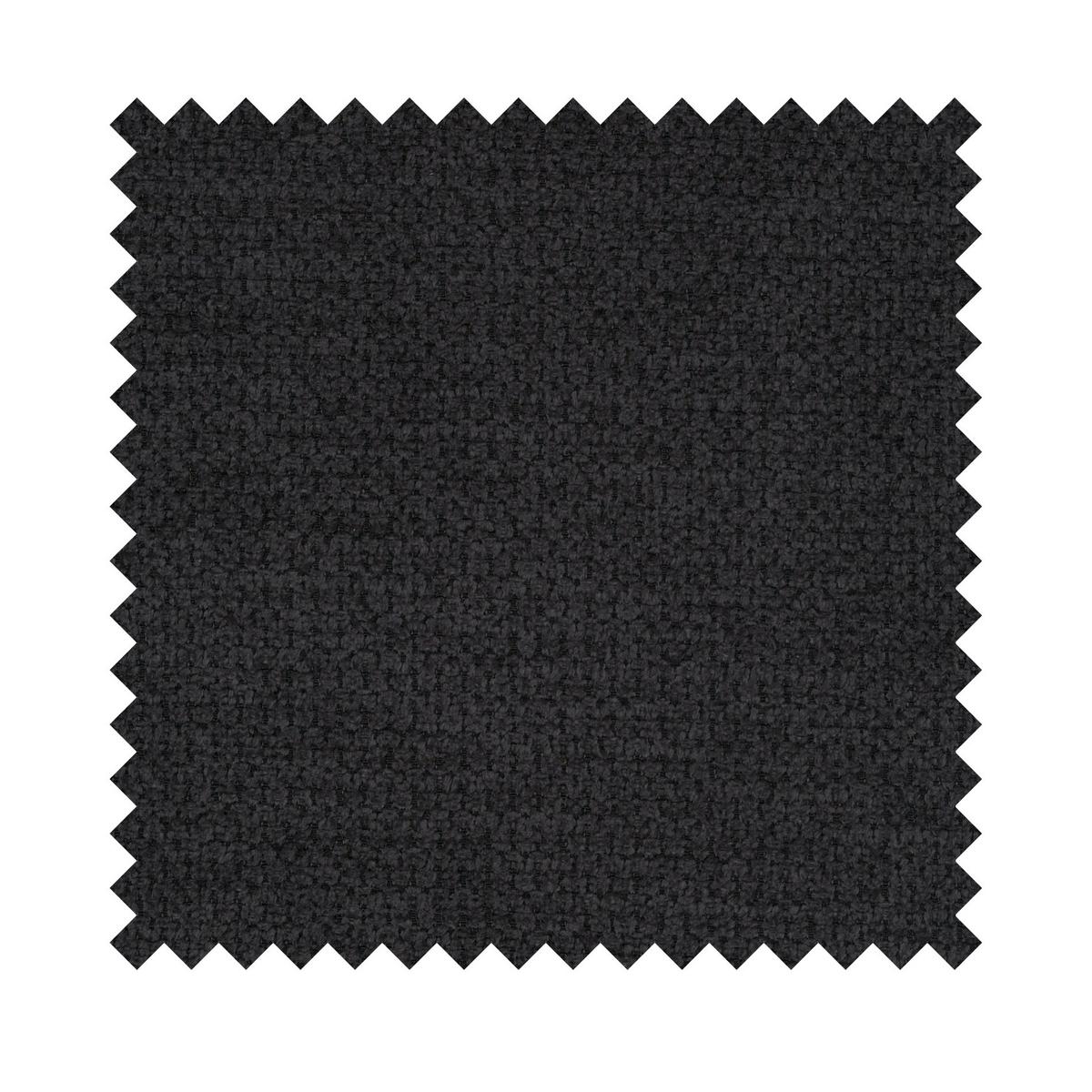 ECKSOFA Neluro Schwarz Chenille wasserabweisend - Schwarz, Kunststoff/Textil (268/184cm) - Selsey