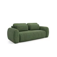 SCHLAFSOFA Gaston - Grün, Holzwerkstoff/Textil (266/95/110cm) - Fun Möbel