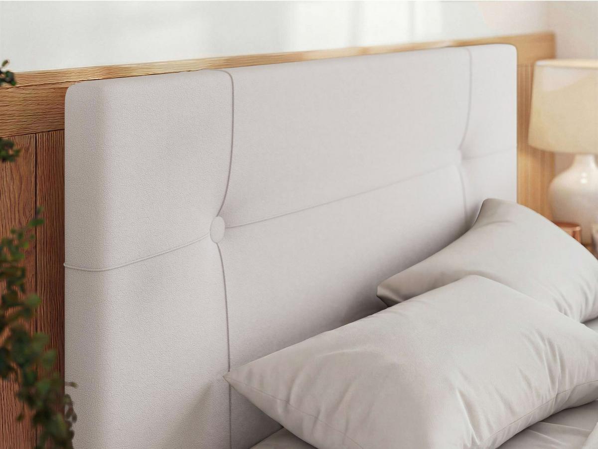 POLSTERBETT CALERIO CLASSIC 160/200 - Weiß Kunstleder - Matratze Foam - Schwarz/Weiß, Kunststoff/Textil (160/200cm) - MKS